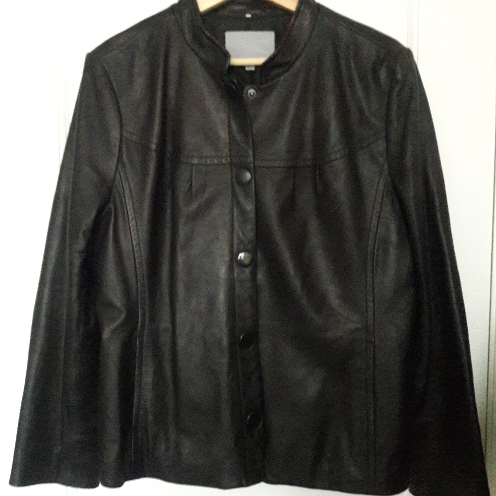 CLASSIQUES ENTIER LAMB LEATHER JACKET WOMEN'S SZ  XL